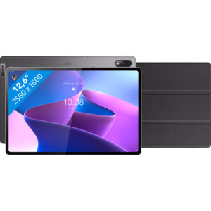 Lenovo Tab P12 Pro 128GB Wifi Grijs + Just In Case Smart Tri-Fold Book Case Zwart - vergelijk en bespaar - Vergelijk365