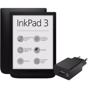 Pocketbook Inkpad 3 + XtremeMac Oplader met Usb A Poort 12W Zwart - vergelijk en bespaar - Vergelijk365