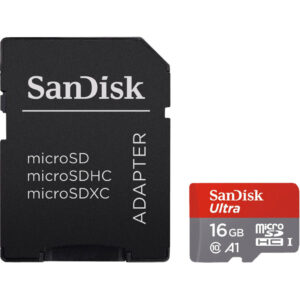 SanDisk microSDHC Ultra 16GB 98MB/s CL10 A1 + SD adapter - vergelijk en bespaar - Vergelijk365