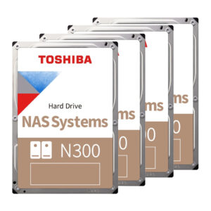 Toshiba N300 NAS Hard Drive 4TB 4-Pack - vergelijk en bespaar - Vergelijk365