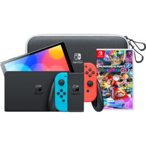 Nintendo Switch OLED Blauw Rood onderweg pakket met game - vergelijk en bespaar - Vergelijk365