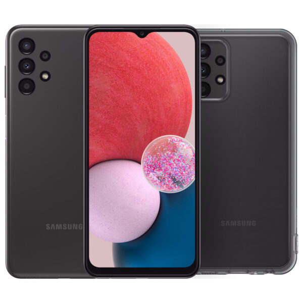 Samsung Galaxy A13 128GB Zwart + Samsung Soft Case Back Cover Zwart - vergelijk en bespaar - Vergelijk365