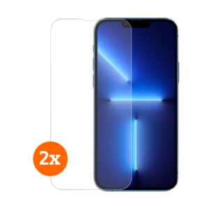 BlueBuilt Apple iPhone 13 / 13 Pro Screenprotector Glas Duo Pack - vergelijk en bespaar - Vergelijk365