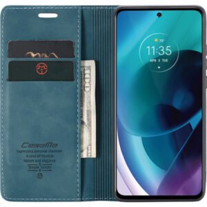CASEME Motorola Moto G71 Book Case Blauw - vergelijk en bespaar - Vergelijk365