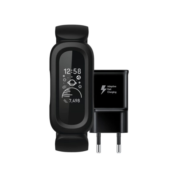 Fitbit Ace 3 + Samsung Adaptive Fast Charging Oplader 15W Zwart - vergelijk en bespaar - Vergelijk365