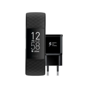 Fitbit Charge 4 + Samsung Adaptive Fast Charging Oplader 15W Zwart - vergelijk en bespaar - Vergelijk365