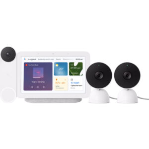 Google Nest Cam Indoor Wired 2-pack + Nest Deurbel + Nest Hub 2 - vergelijk en bespaar - Vergelijk365