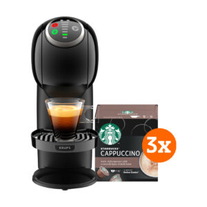 Krups Dolce Gusto Genio S Plus KP3408 Zwart + Starbucks Cappuccino - vergelijk en bespaar - Vergelijk365