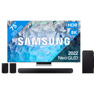 Samsung Neo QLED 8K 75QN900B (2022) + Soundbar - vergelijk en bespaar - Vergelijk365
