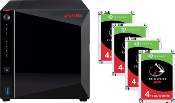Asustor AS5304T + Seagate IronWolf 4TB Quad Pack - vergelijk en bespaar - Vergelijk365