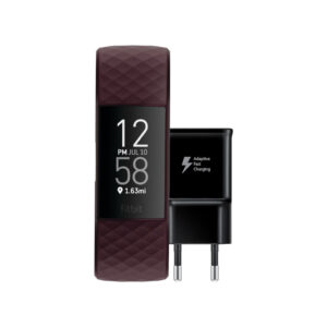 Fitbit Charge 4 Palissander + Samsung Adaptive Fast Charging Oplader 15W Zwart - vergelijk en bespaar - Vergelijk365