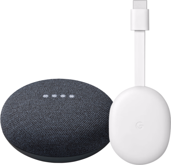 Google Nest Mini Grijs + Google Chromecast 4K - vergelijk en bespaar - Vergelijk365
