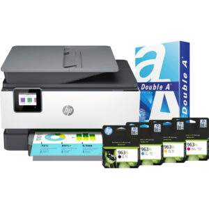 HP Officejet Pro 9012e + 1 set extra inkt + 500 vellen A4 papier - vergelijk en bespaar - Vergelijk365
