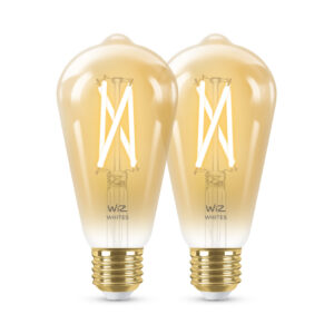WiZ Smart Filament lamp Edison 2-pack - Warm tot Koelwit Licht - E27 - vergelijk en bespaar - Vergelijk365