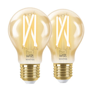 WiZ Smart Filament lamp Standaard Goud 2-pack - Warm tot Koelwit Licht - E27 - vergelijk en bespaar - Vergelijk365