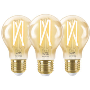 WiZ Smart Filament lamp Standaard Goud 3-pack - Warm tot Koelwit Licht - E27 - vergelijk en bespaar - Vergelijk365