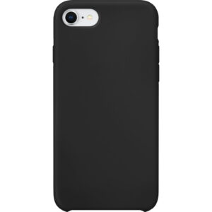 XQISIT Silicone Case Apple iPhone SE 2022 / SE 2020 / 8 / 7 Back Cover Zwart - vergelijk en bespaar - Vergelijk365