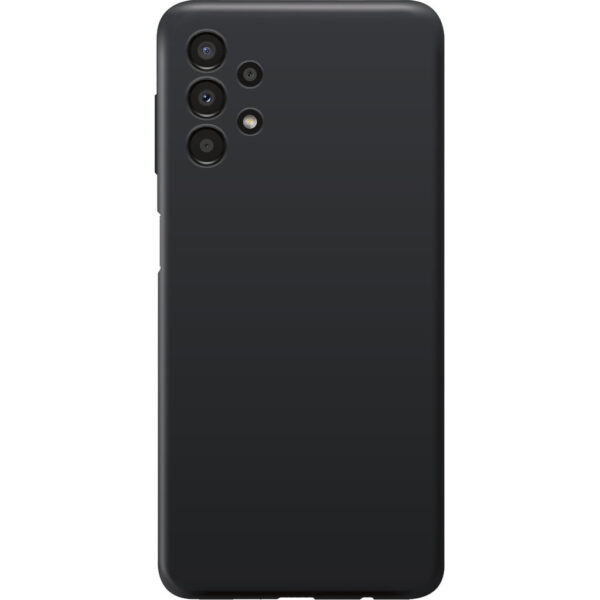 XQISIT Silicone Case Samsung Galaxy A13 Back Cover Zwart - vergelijk en bespaar - Vergelijk365