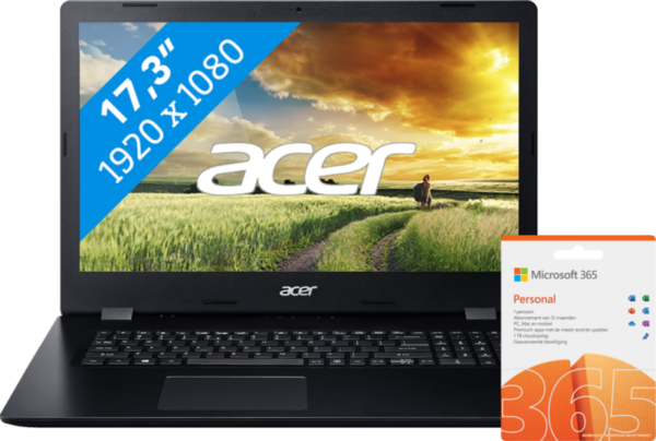 Acer Aspire 3 A317-52-51S6 + Office 365 - vergelijk en bespaar - Vergelijk365