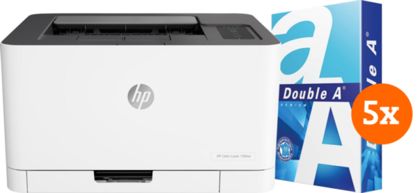 HP Color Laser MFP 150nw + 2500 vellen A4 papier - vergelijk en bespaar - Vergelijk365