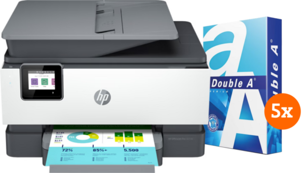 HP Officjet Pro 9014e + 2.500 vellen A4 papier - vergelijk en bespaar - Vergelijk365