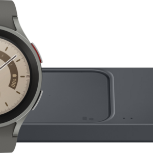 Samsung Galaxy Watch5 Pro Grijs 45mm + Duo Draadloze Oplader 15W - vergelijk en bespaar - Vergelijk365