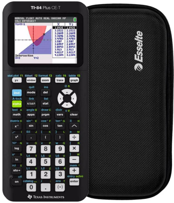 Texas Instruments TI-84 CE-T + Rekenmachine Case Zwart - vergelijk en bespaar - Vergelijk365
