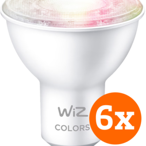 WiZ Smart Spot 6-pack - Gekleurd en Wit Licht - GU10 - vergelijk en bespaar - Vergelijk365