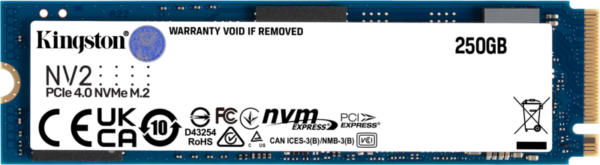 Kingston NV2 PCIe 4.0 NVMe SSD 250GB - vergelijk en bespaar - Vergelijk365