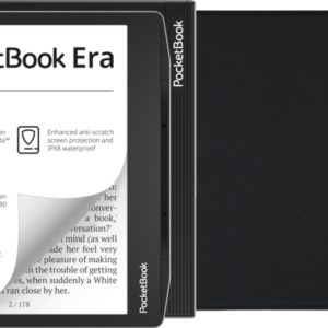 PocketBook Era 16GB Zilver + Flip Book Case Zwart - vergelijk en bespaar - Vergelijk365