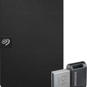 Seagate Expansion Portable 1TB + Samsung Fit Plus USB 64GB - vergelijk en bespaar - Vergelijk365