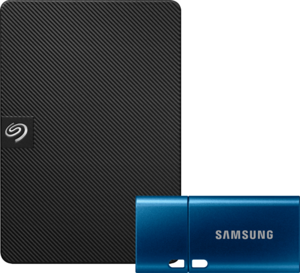 Seagate Expansion Portable 1TB + Samsung USB-C Flash Drive 128GB - vergelijk en bespaar - Vergelijk365