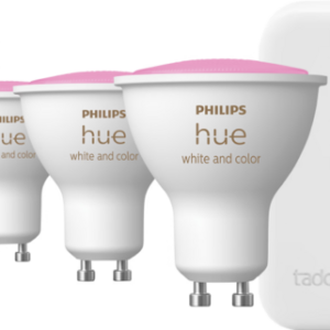 Tado Slimme Thermostaat V3+ Startpakket + Philips Hue White & Color 3-pack GU10 - vergelijk en bespaar - Vergelijk365