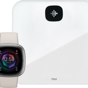Fitbit Sense 2 Wit/Zilver+ Fitbit Aria Air Weegschaal Wit - vergelijk en bespaar - Vergelijk365
