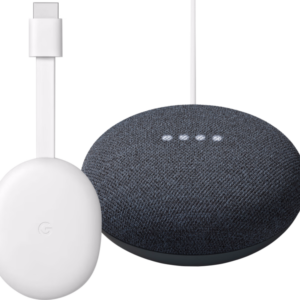 Google Chromecast 2K met Google TV + Google Nest Mini Zwart - vergelijk en bespaar - Vergelijk365