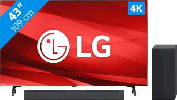 LG 43UQ80006LB (2022) + Soundbar - vergelijk en bespaar - Vergelijk365