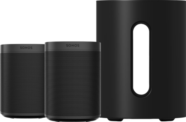 Sonos One + One SL + Sub Mini Zwart - vergelijk en bespaar - Vergelijk365