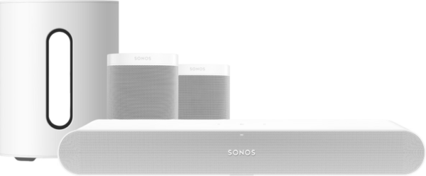 Sonos Ray 5.1 + One (2x) + Sub Mini Wit - vergelijk en bespaar - Vergelijk365