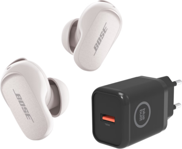 Bose QuietComfort Earbuds II + BlueBuilt Quick Charge Oplader met Usb A Poort - vergelijk en bespaar - Vergelijk365