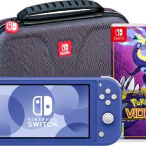 Nintendo Switch Lite Blauw + Pokémon Violet + Bigben Beschermtas - vergelijk en bespaar - Vergelijk365