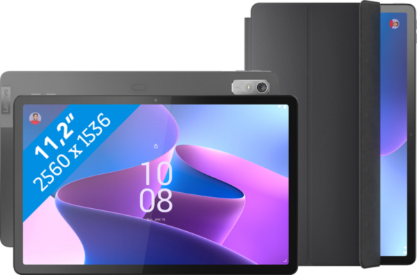 Lenovo Tab P11 Pro (2de generatie) 256GB Wifi Grijs + Book Case Grijs - vergelijk en bespaar - Vergelijk365