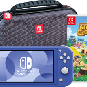 Nintendo Switch Lite Blauw + Animal Crossing New Horizons + Bigben Beschermtas - vergelijk en bespaar - Vergelijk365