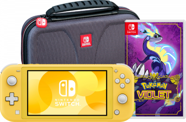 Nintendo Switch Lite Geel + Pokémon Violet + Bigben Beschermtas - vergelijk en bespaar - Vergelijk365