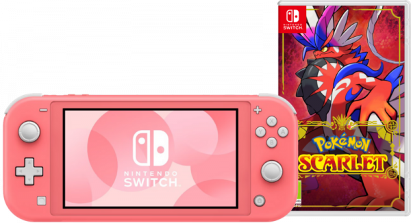 Nintendo Switch Lite Koraal + Pokémon Scarlet - vergelijk en bespaar - Vergelijk365