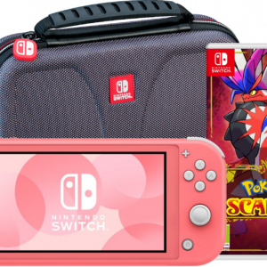 Nintendo Switch Lite Koraal + Pokémon Scarlet + Bigben Beschermtas - vergelijk en bespaar - Vergelijk365