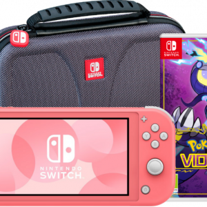 Nintendo Switch Lite Koraal + Pokémon Violet + Bigben Beschermtas - vergelijk en bespaar - Vergelijk365