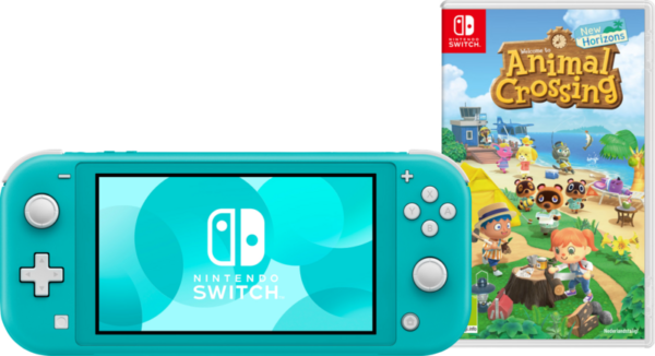 Nintendo Switch Lite Turquoise + Animal Crossing New Horizons - vergelijk en bespaar - Vergelijk365