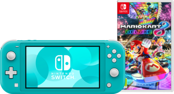 Nintendo Switch Lite Turquoise + Mario Kart 8 Deluxe Switch - vergelijk en bespaar - Vergelijk365