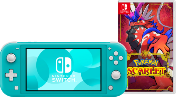 Nintendo Switch Lite Turquoise + Pokémon Scarlet - vergelijk en bespaar - Vergelijk365