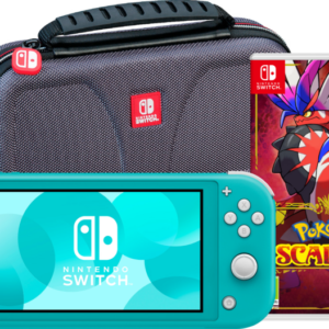 Nintendo Switch Lite Turquoise + Pokémon Scarlet + Bigben Beschermtas - vergelijk en bespaar - Vergelijk365